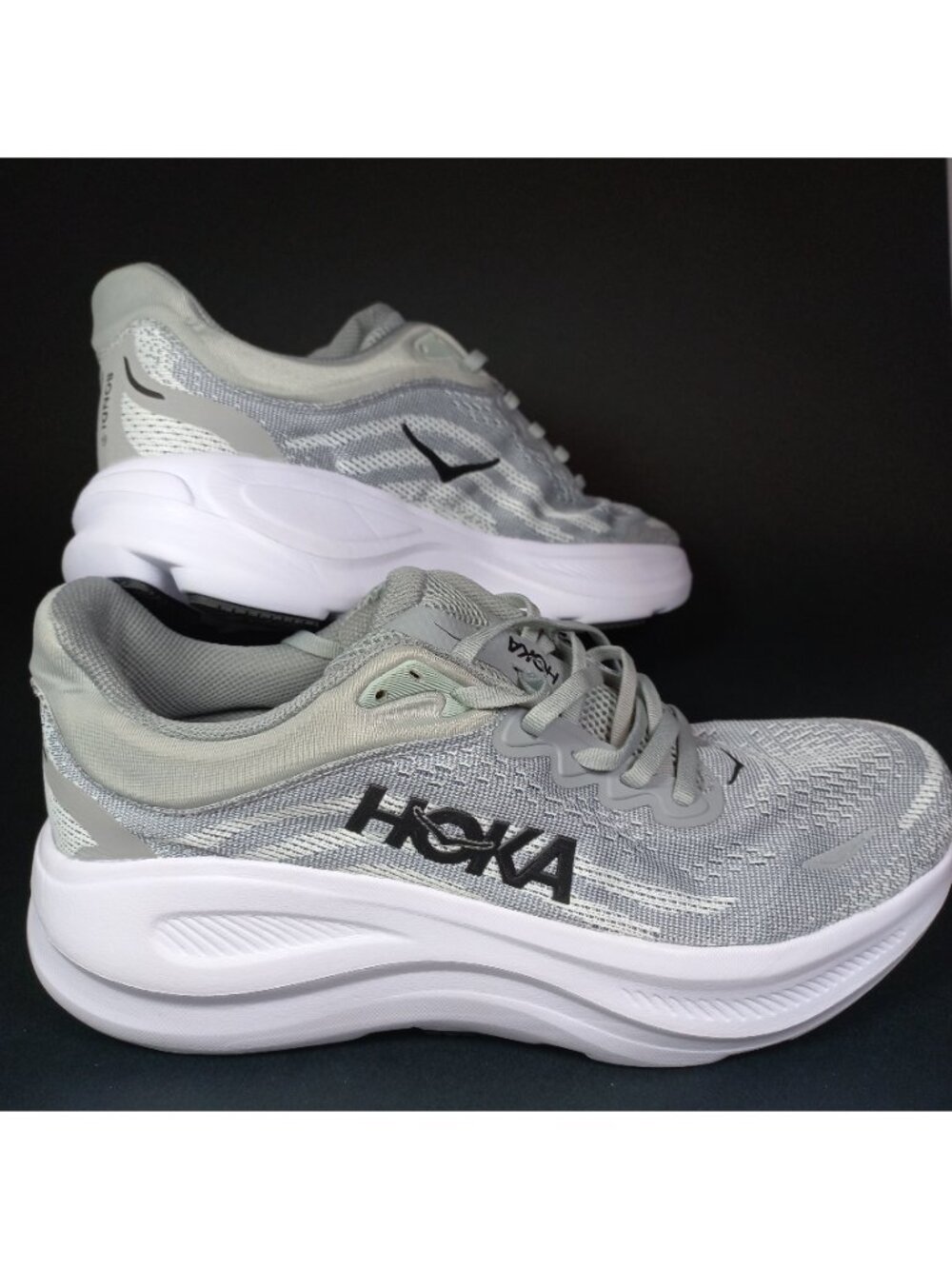 Hoka shoes for men size 10D 10 d Bondi9 New NO box or tags hokas mens gray white